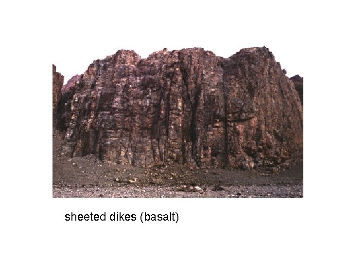 sheeted dikes (basalt) 