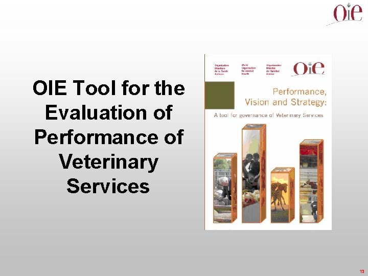 OIE Tool for the Evaluation of Performance of Veterinary Services 13 