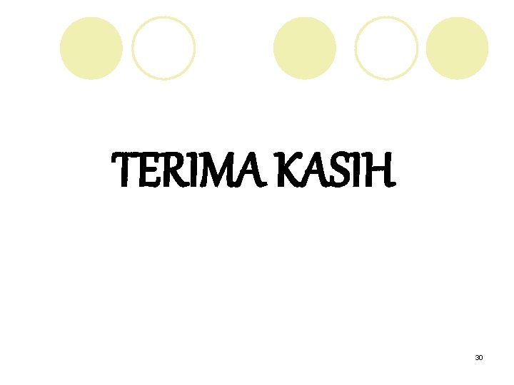 TERIMA KASIH 30 