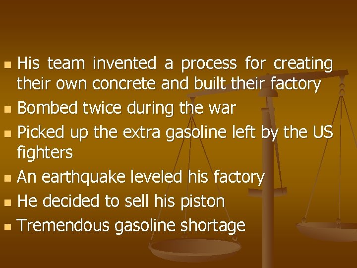 His team invented a process for creating their own concrete and built their factory