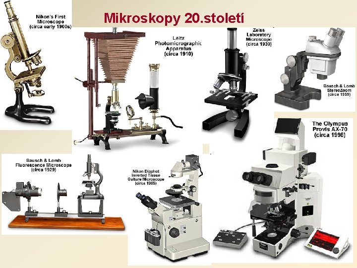 Mikroskopy 20. století 