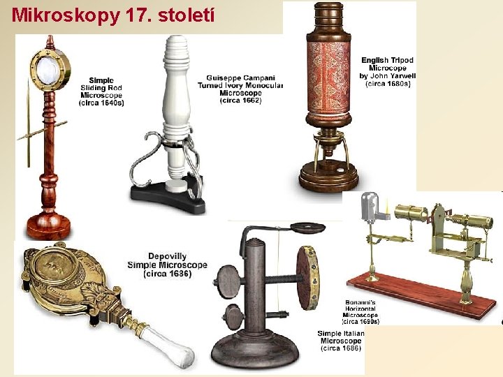 Mikroskopy 17. století 