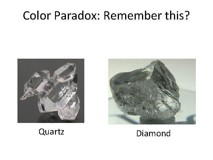 Color Paradox: Remember this? Quartz Diamond 