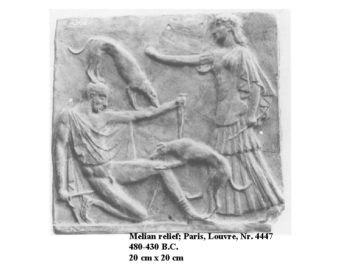 Melian relief; Paris, Louvre, Nr. 4447 480 -430 B. C. 20 cm x 20