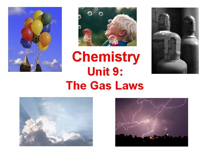 Chemistry Unit 9 The Gas Laws The Atmosphere
