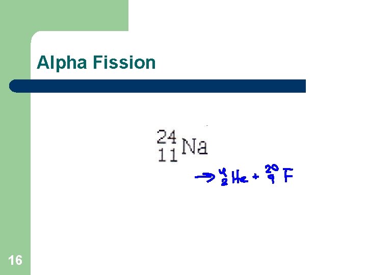 Alpha Fission 16 