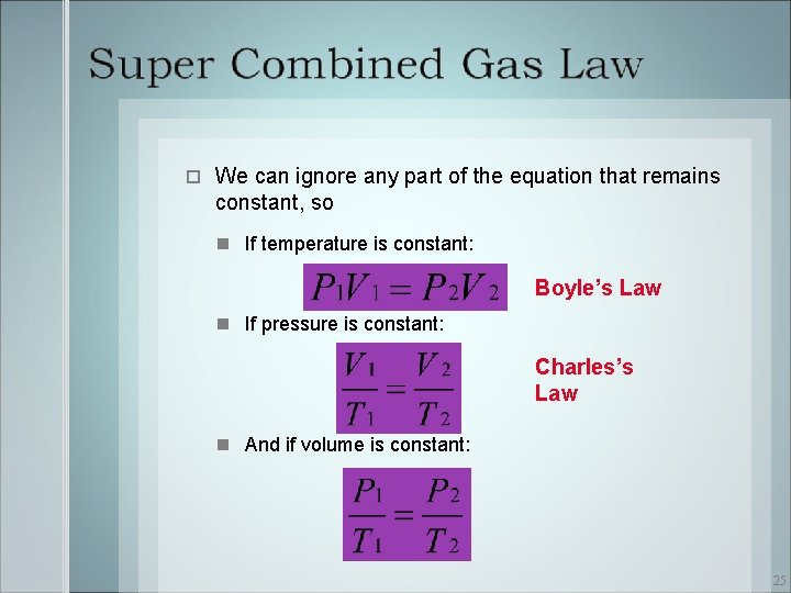  We can ignore any part of the equation that remains constant, so If