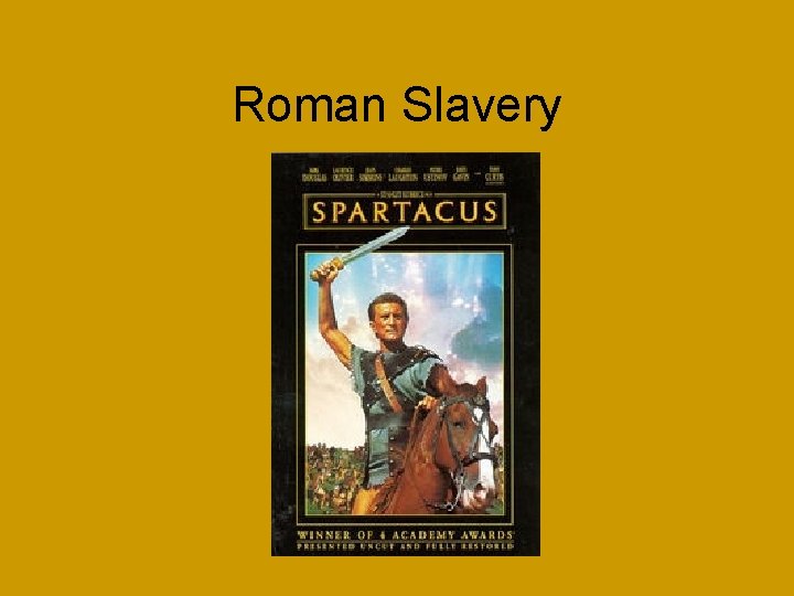 Roman Slavery 