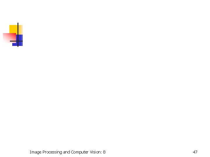 Image Processing and Computer Vision: 8 47 