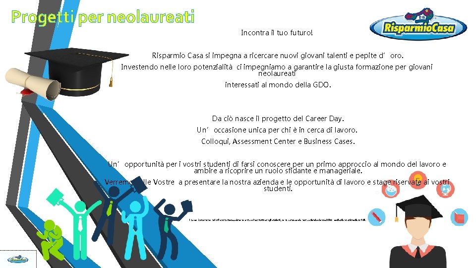 Progetti per neolaureati Incontra il tuo futuro! Risparmio Casa si impegna a ricercare nuovi Progetti per neolaureati Incontra il tuo futuro! Risparmio Casa si impegna a ricercare nuovi