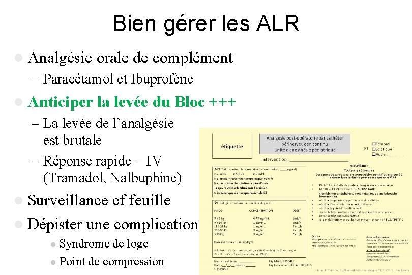 Bien gérer les ALR l Analgésie orale de complément – Paracétamol et Ibuprofène l Bien gérer les ALR l Analgésie orale de complément – Paracétamol et Ibuprofène l