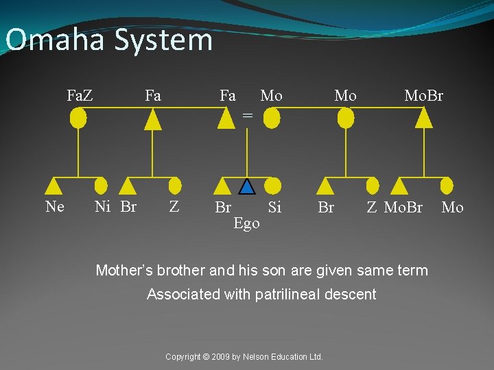 Omaha System Fa. Z Fa Fa Mo Mo Mo. Br = Ne Ni Br