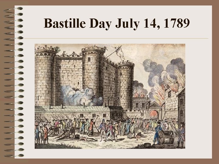 Bastille Day July 14, 1789 