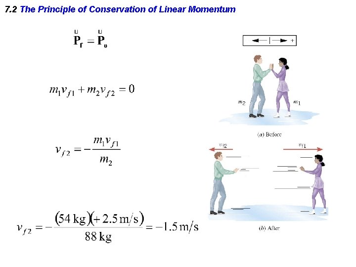 7. 2 The Principle of Conservation of Linear Momentum 
