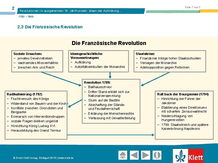 2 Folie 7 von 7 Revolutionen im ausgehenden 18. Jahrhundert: Ideen der Aufklärung …