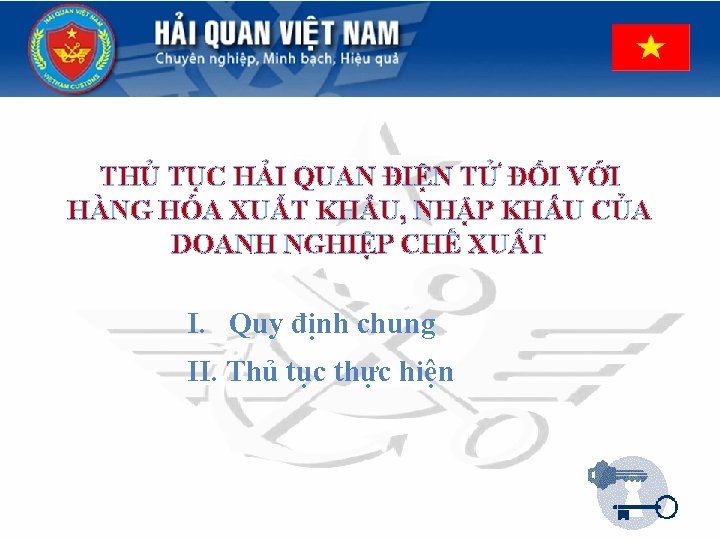 THỦ TỤC HẢI QUAN ĐIỆN TỬ ĐỐI VỚI HÀNG HÓA XUẤT KHẨU, NHẬP KHẨU