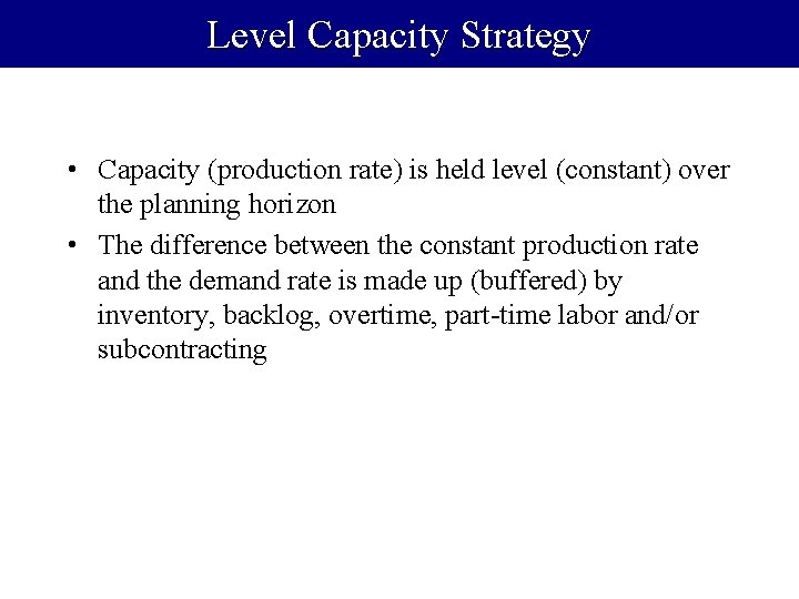 Lecture 7 Production Planning System Revisited Books Introduction Lecture 7 Production Planning System Revisited Books Introduction