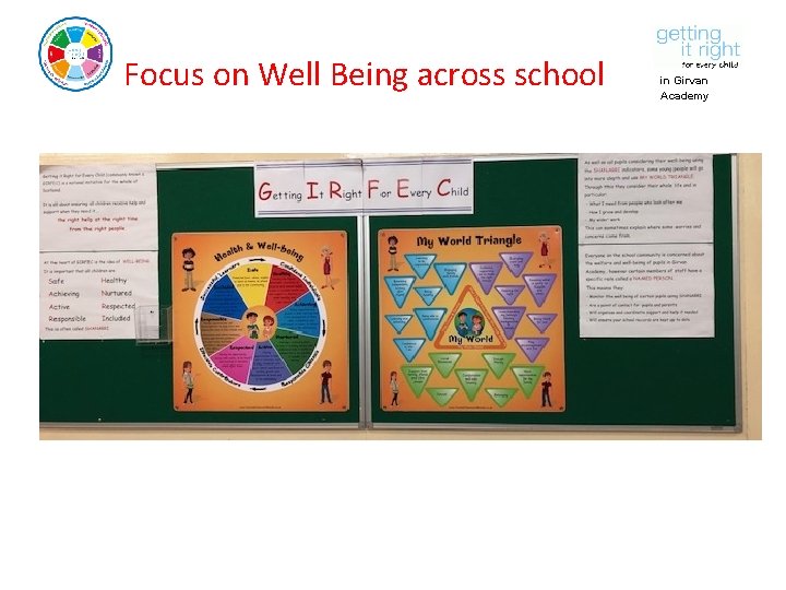 Focus on Well Being across school in Girvan Academy 