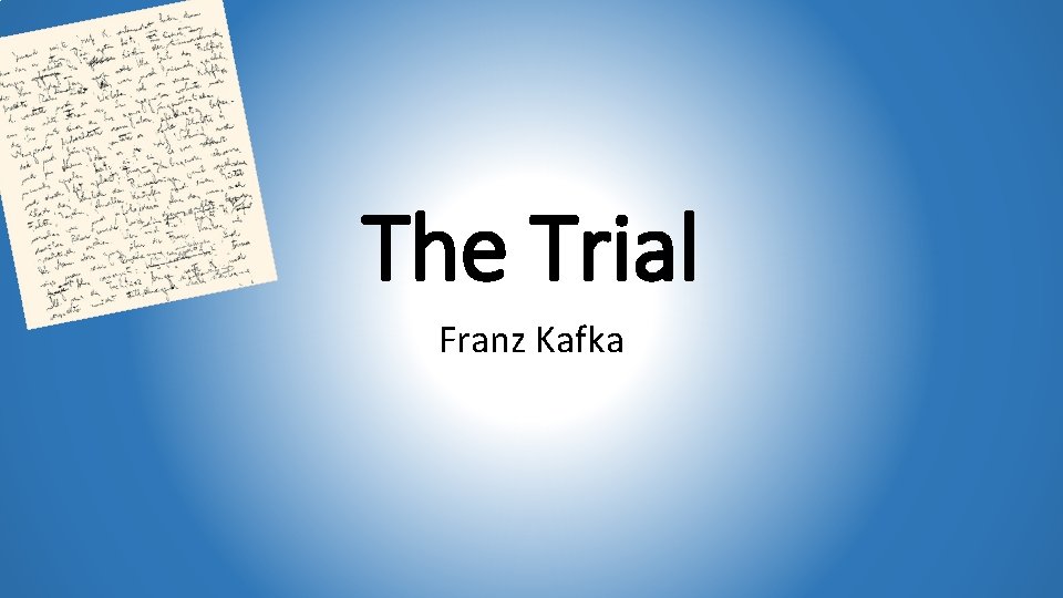 The Trial Franz Kafka 