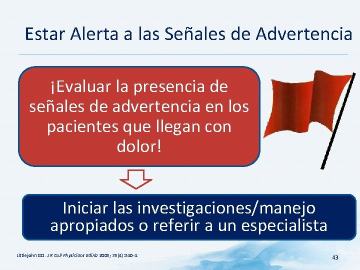 Estar Alerta a las Señales de Advertencia ¡Evaluar la presencia de señales de advertencia