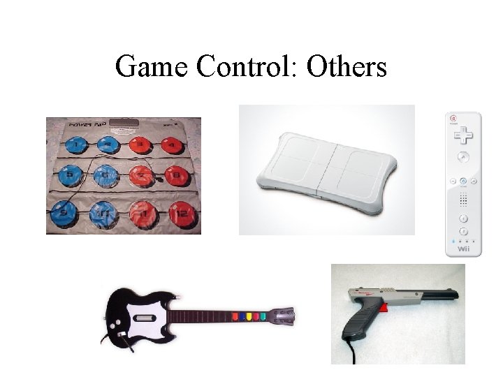 Game Control: Others 