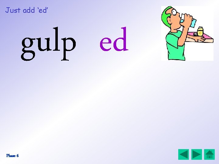 Just add ‘ed’ gulp ed Phase 6 