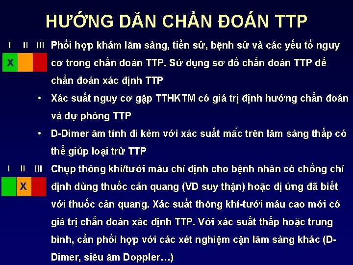 HƯỚNG DẪN CHẨN ĐOÁN TTP • Phối hợp khám lâm sàng, tiền sử, bệnh