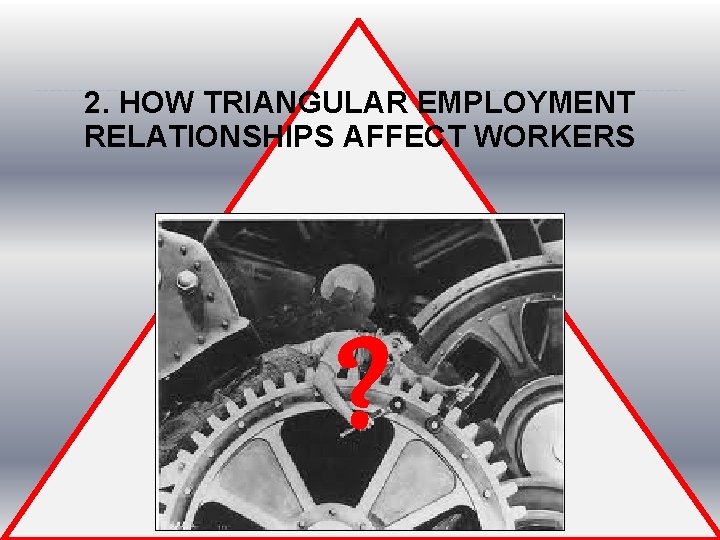 2. HOW TRIANGULAR EMPLOYMENT RELATIONSHIPS AFFECT WORKERS ? 