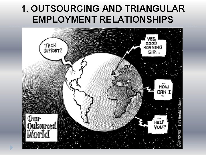 1. OUTSOURCING AND TRIANGULAR EMPLOYMENT RELATIONSHIPS 