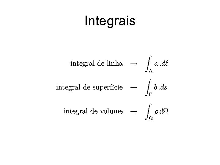 Integrais 