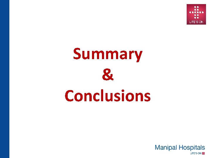 Summary & Conclusions 