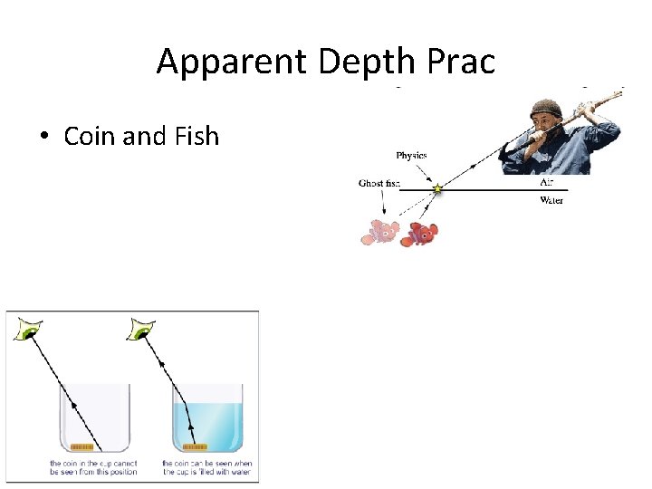 Apparent Depth Prac • Coin and Fish 