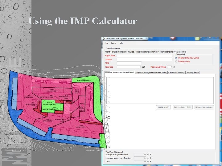 DRAINAGE Using the IMP Calculator 