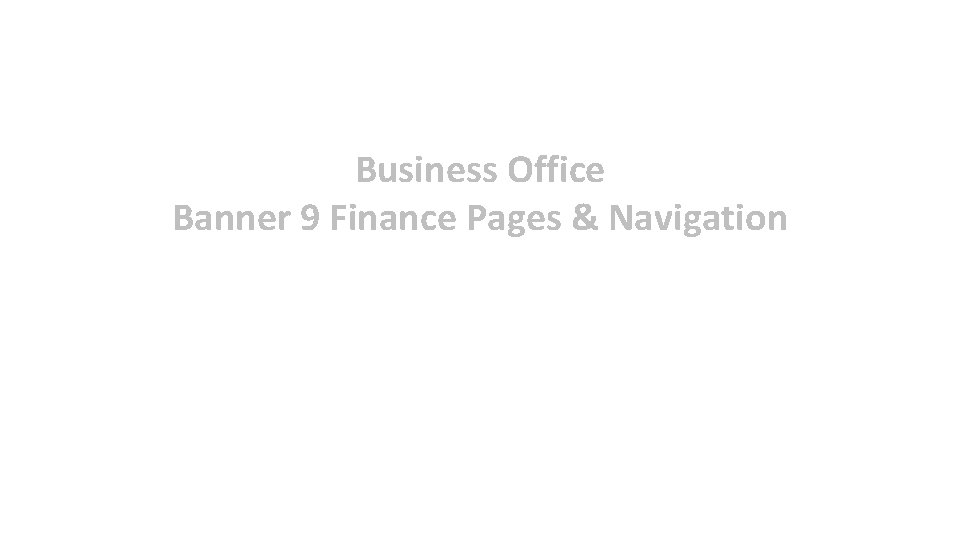 Business Office Banner 9 Finance Pages & Navigation 