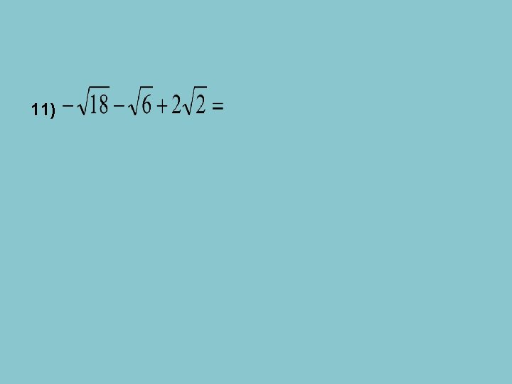 11) 11)