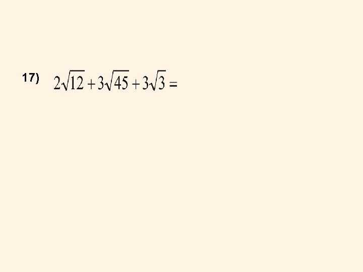 17) 17)