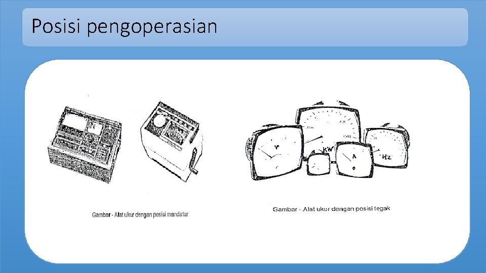 Posisi pengoperasian 