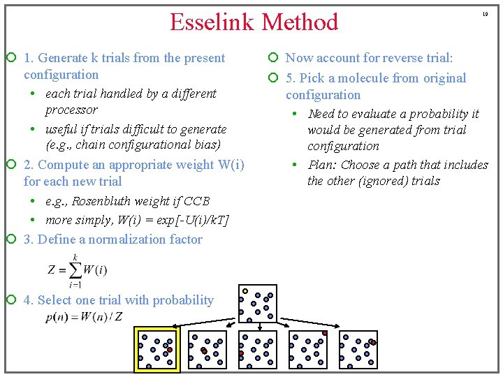 Esselink Method ¡ 1. Generate k trials from the present configuration • each trial