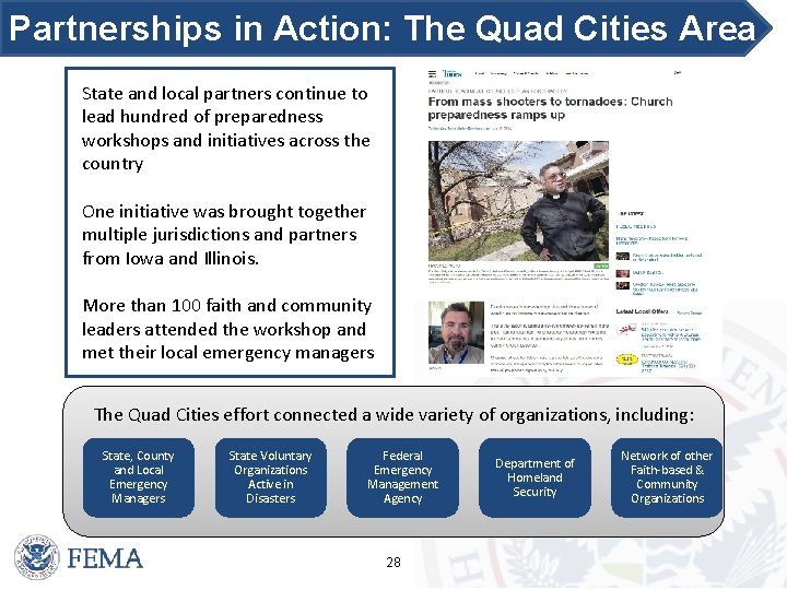 Partnerships in Action: The Quad Cities Area State and local partners continue to lead