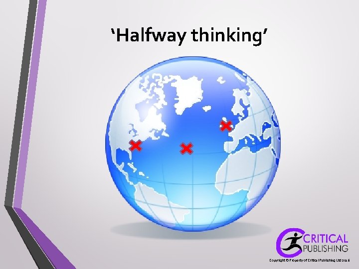 ‘Halfway thinking’ Copyright © Property of Critical Publishing Ltd 2016 ‘Halfway thinking’ Copyright © Property of Critical Publishing Ltd 2016