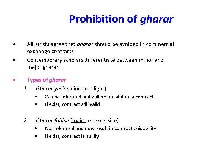 Gharar meaning