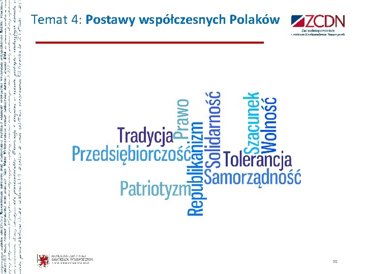 Temat 4: Postawy współczesnych Polaków 30 