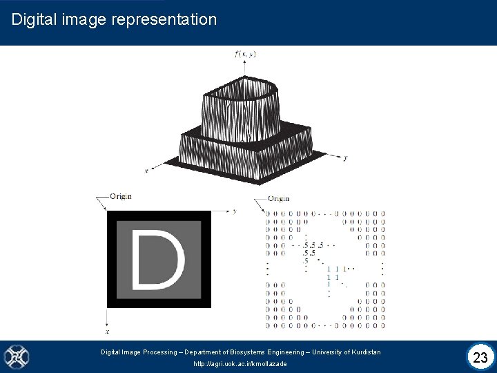 Digital image representation Digital Image Processing – Department of Biosystems Engineering – University of
