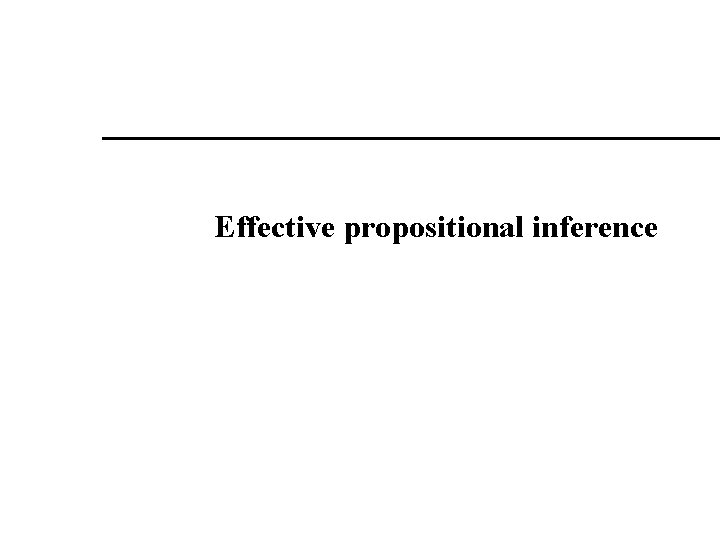 Effective propositional inference 