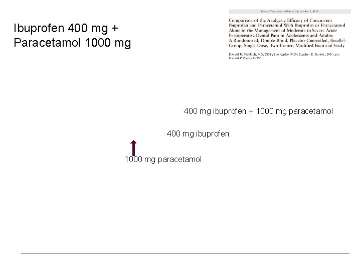 Ibuprofen 400 mg + Paracetamol 1000 mg 400 mg ibuprofen + 1000 mg paracetamol