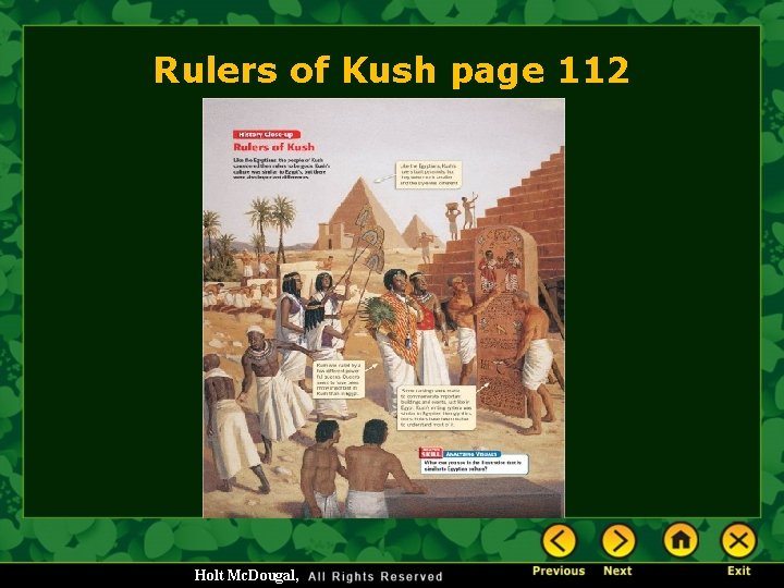 Rulers of Kush page 112 Holt Mc. Dougal, 