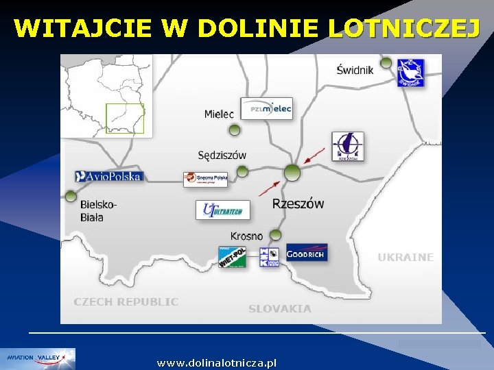 WITAJCIE W DOLINIE LOTNICZEJ DOLINA LOTNICZA www. dolinalotnicza. pl 