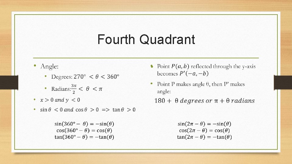 Fourth Quadrant • 