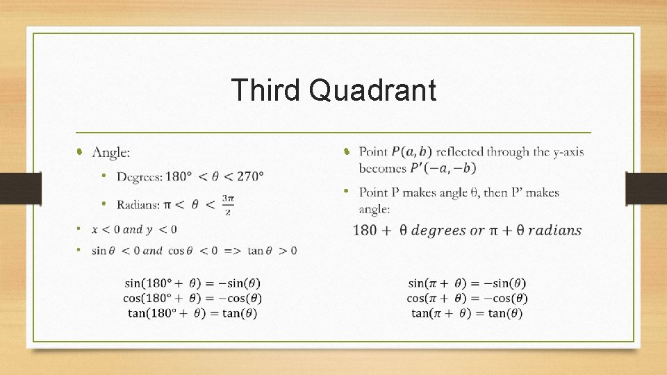 Third Quadrant • 