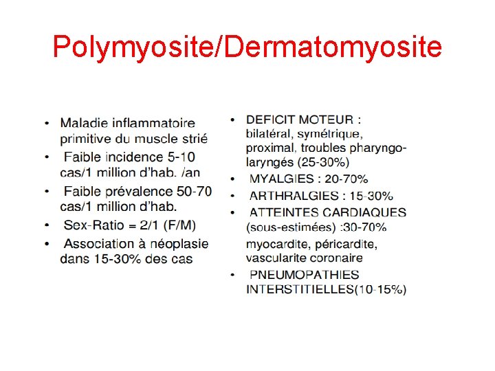 Polymyosite/Dermatomyosite 